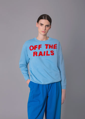 'Off The Rails' faux fur sweater