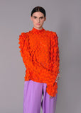 'BELLA electric orange blouse