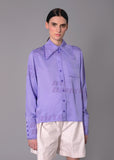 'AMORE' fringe purple blouse