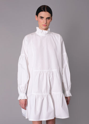 'PANFORTE' white mini dress