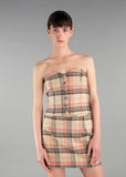 Emma Checked Wool Bustier